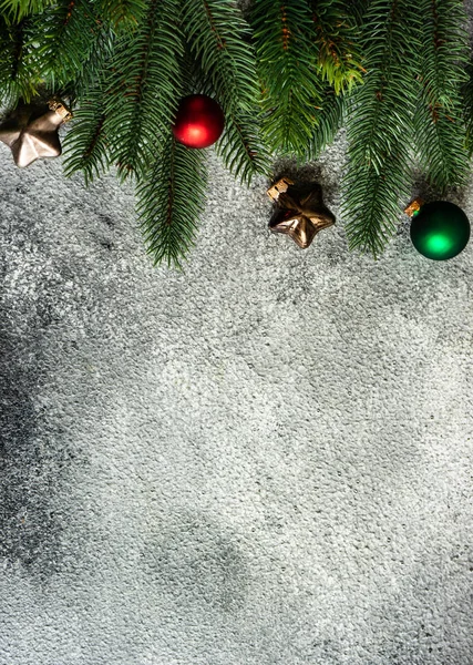 Marco de Navidad sobre fondo de piedra —  Fotos de Stock