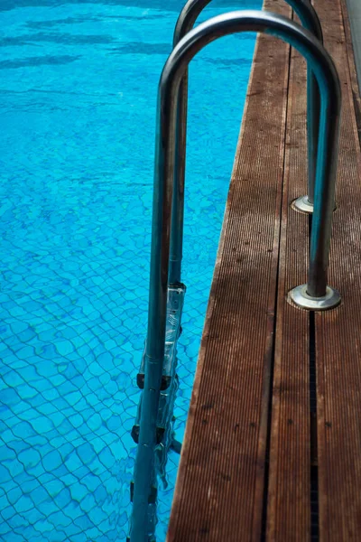 Outdoor pool in the tropical area — Stock Photo, Image