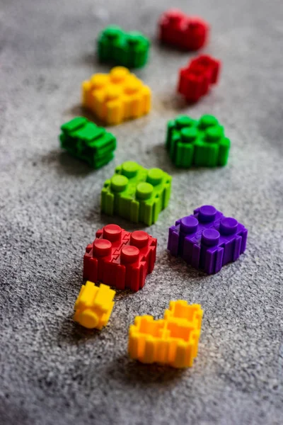 Παιχνίδι φωτεινά χρώματα μπλοκ — Φωτογραφία Αρχείου
