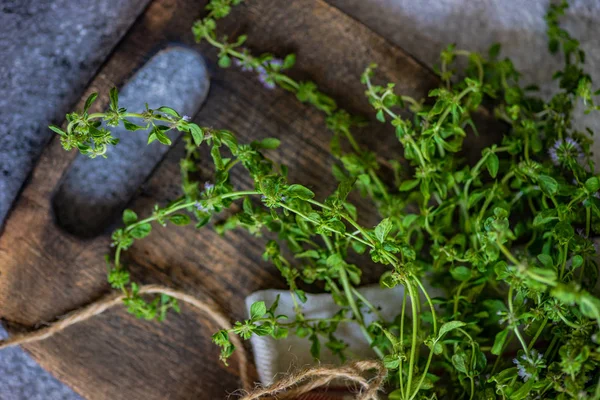 Kochkonzept mit Kräutern — Stockfoto