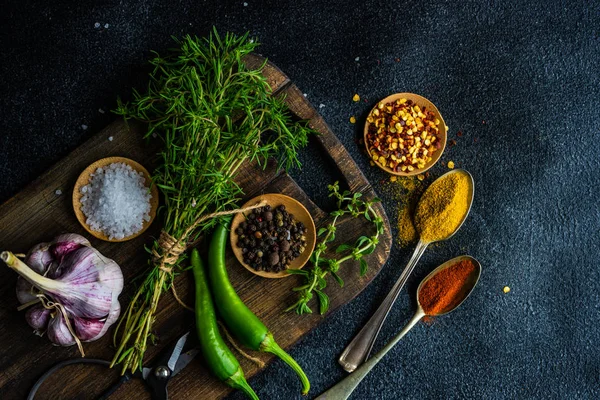 Concepto de cocina con hierba — Foto de Stock