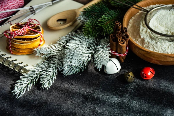 Weihnachtliches Kochkonzept — Stockfoto