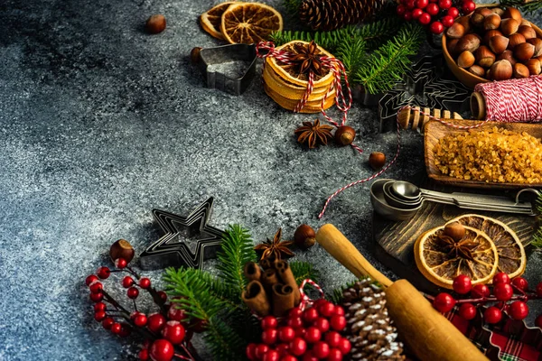 Weihnachtliches Kochkonzept — Stockfoto