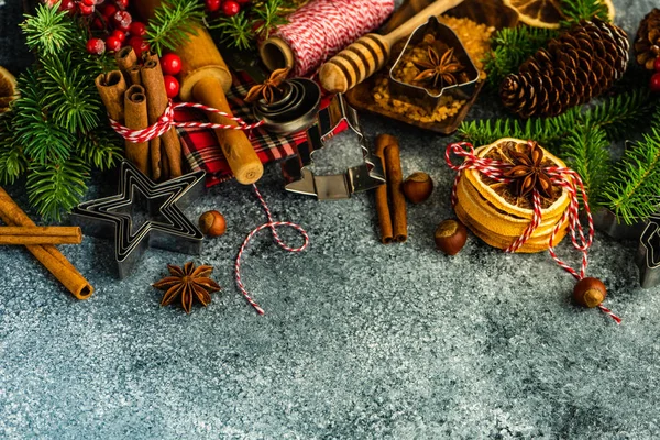 Weihnachtliches Kochkonzept — Stockfoto