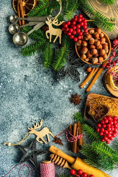 Weihnachtliches Kochkonzept — Stockfoto