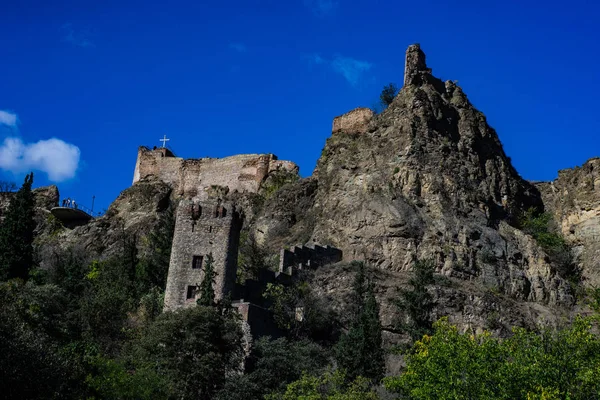 Castelo medieval de Narikala em Tbilisi, Geórgia — Fotografia de Stock