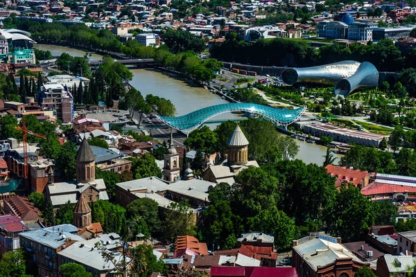 Vista Parte Más Antigua Capital Georgiana Tiflis Georgia —  Fotos de Stock