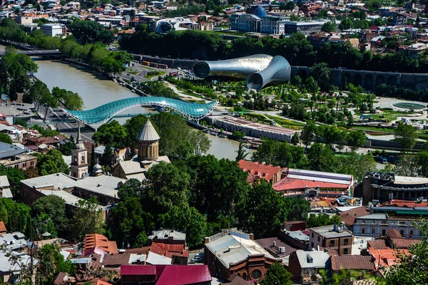 Uitzicht Het Oudste Deel Van Georgische Hoofdstad Tbilisi Georgië — Stockfoto