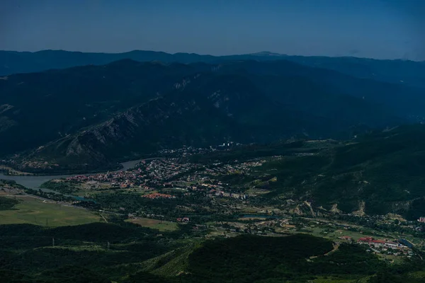 Utsikt Över Den Gamla Huvudstaden Georgiska Riket Mtskheta Nära Tbilisi — Stockfoto