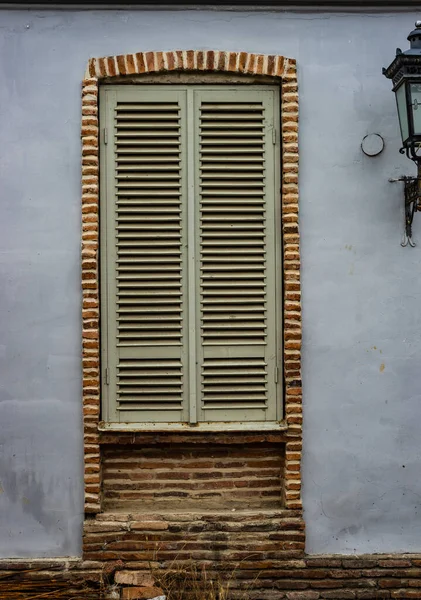 Окно Стены Старом Синьяги Путешествия Грузии — стоковое фото