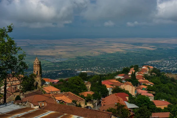 Beroemd Uitzicht Oude Stad Van Georgische Stad Van Liefde Middeleeuwse — Stockfoto