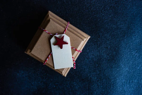 Подарункові Коробки Загорнуті Прикрашені Різдво Подаруйте — стокове фото