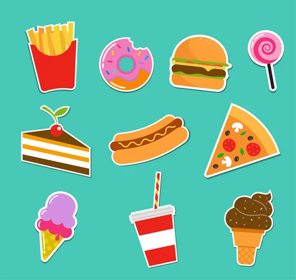 Fast food simgeler ve çıkartmalar