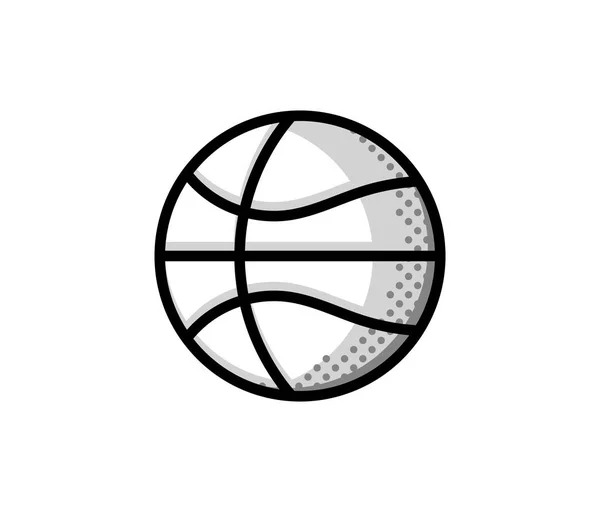 Basketbal Logo, symbool van Amerikaanse sporten en pictogram — Stockvector