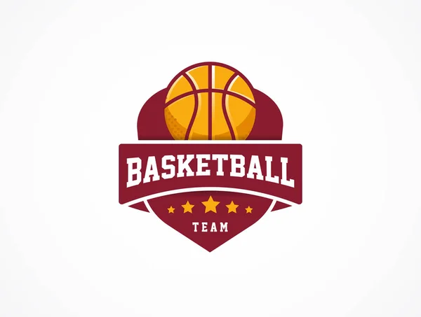 Μπάσκετ λογότυπο, σύμβολο Αμερικάνικα αθλήματα και το εικονίδιο — Διανυσματικό Αρχείο