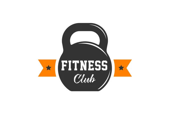 Fitness, crossfit, sportschool emblemen, label, badge, embleem en element — Stockvector