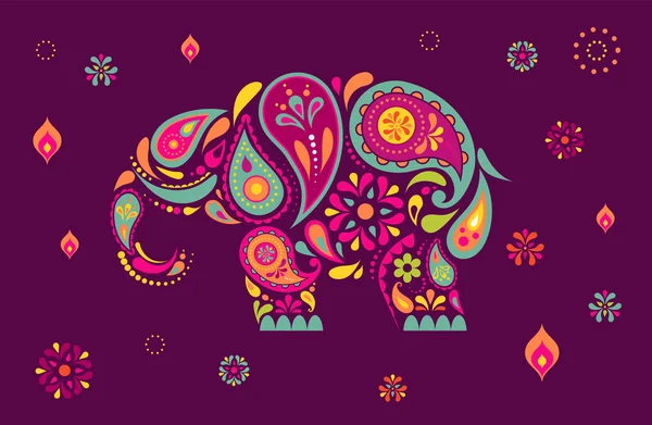 Feliz cartel del festival hindú Diwali. Burning diya ilustración, fondo para el festival de la luz de la India — Vector de stock