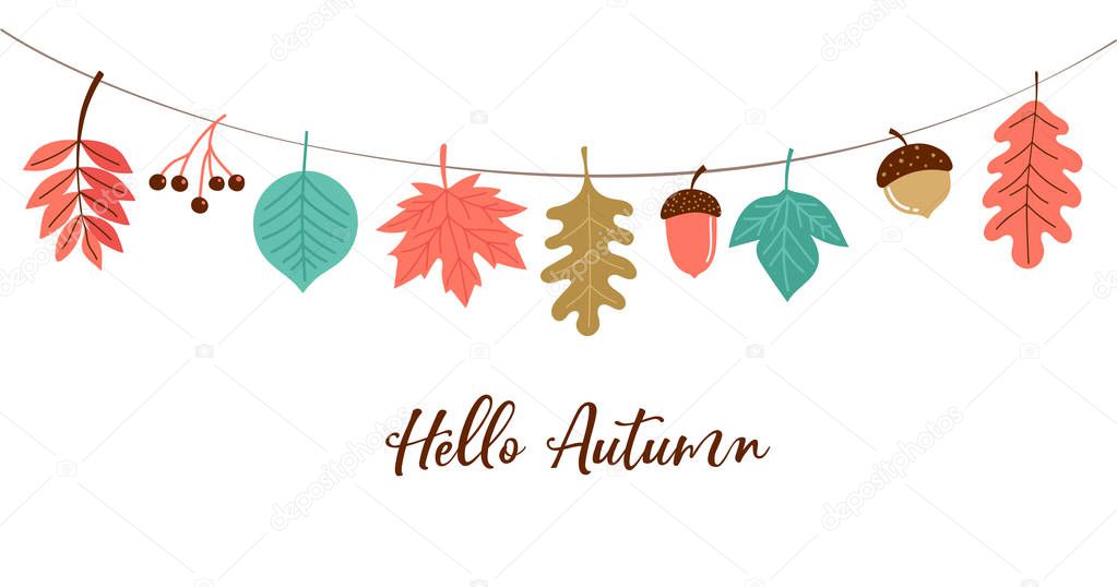 Fall, Autumn season illustration, background