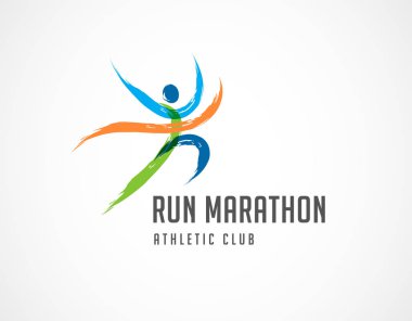 Simge, sembol, maraton posteri ve logoyu çalıştır