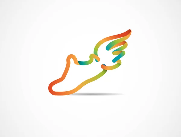 Corra ícone, símbolo, cartaz de maratona e logotipo —  Vetores de Stock