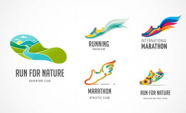 Simge, sembol, maraton afiş ve logo toplama çalıştıran çalıştırmak