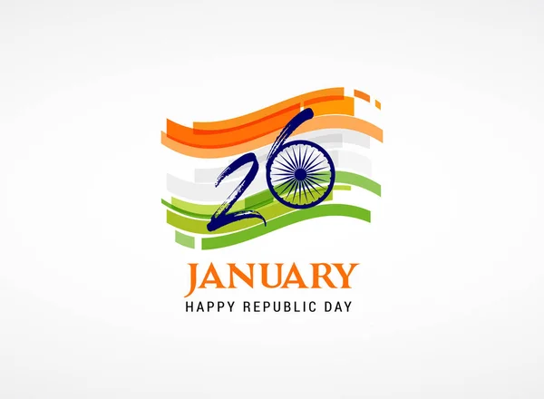 Indian Republic Day concept design, banner, poster and logo — Stock Vector