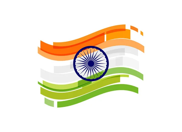 Diseño, banner, póster y logotipo del Día de la República India — Vector de stock