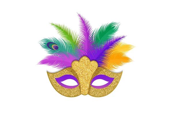 Brazil karnevál, zenei fesztivál, a masquerade szórólap sablont — Stock Vector