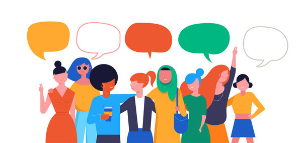 Международный женский день. Векторная иллюстрация, карточка, плакат, флаер и баннер
.