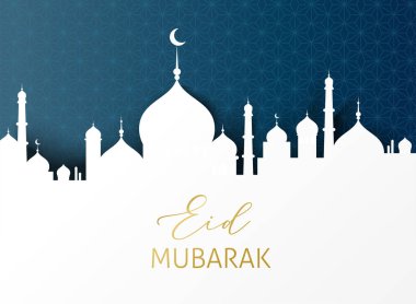 Ramazan kareem tebrik kartı ve afiş. İslam fener ay abd yıldız zemin üzerine. Vektör çizim