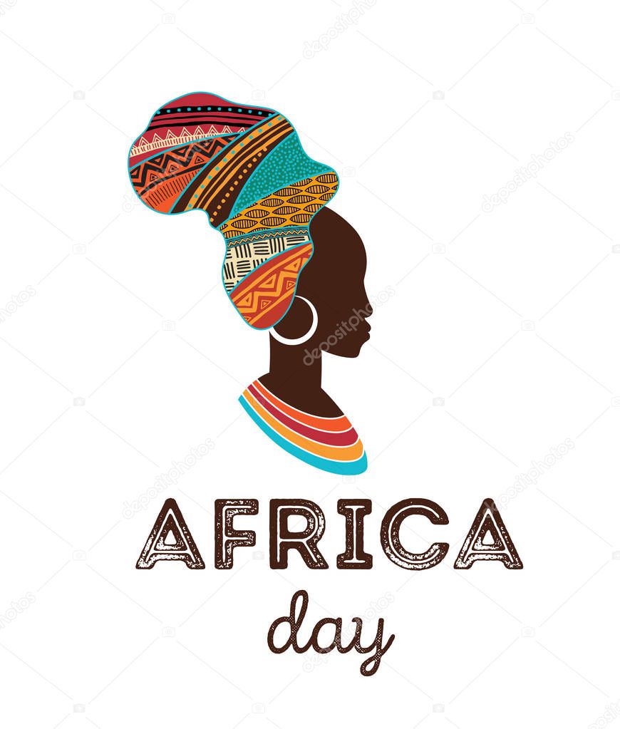 Happy Africa Day. Vector poster, banner, card template