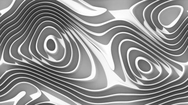 Soyut eğrileri - parametrik eğri çizgiler ve şekiller 4k sorunsuz arka plan - 3d render