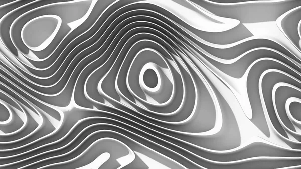 abstract curves - parametric curved lines and shapes 4k seamless background - 3d rendering