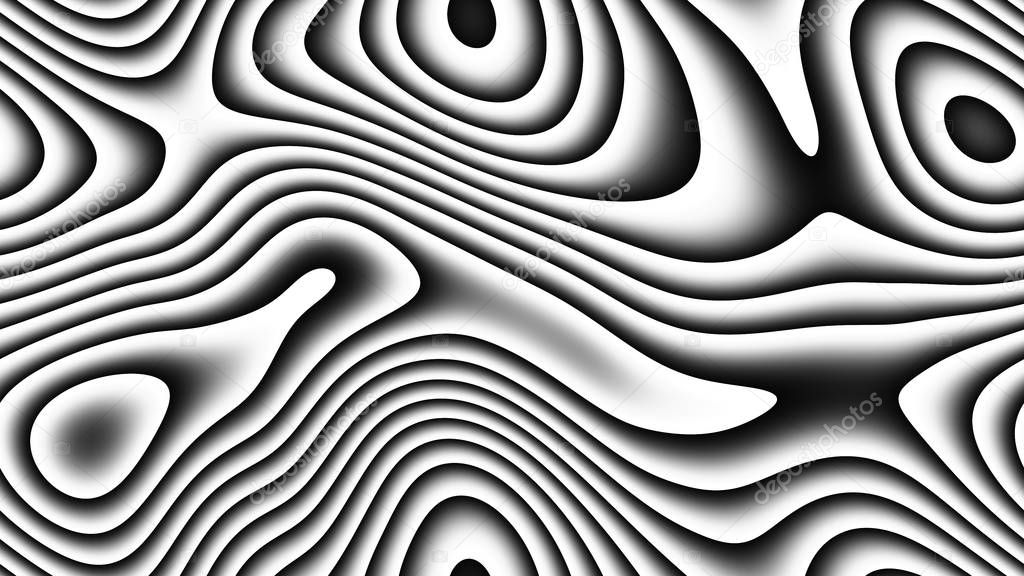 abstract curves - parametric curved lines and shapes 4k seamless background - illustration