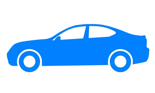 Значок Символу Автомобіля Синій Ізольований Векторні Ілюстрації — стоковий вектор
