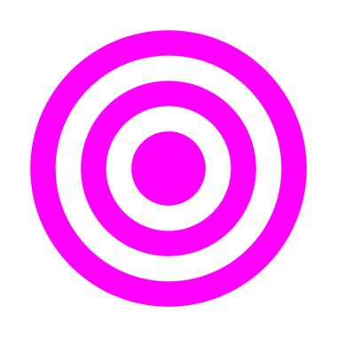 İşaret - mor basit şeffaf, izole hedef - illüstrasyon vektör