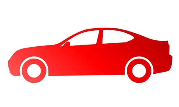 汽车标志图标 红色梯度 被隔绝的 向量例证 — 图库矢量图片