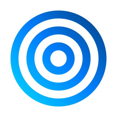 İşaret - Mavi degrade şeffaf, izole hedef - illüstrasyon vektör