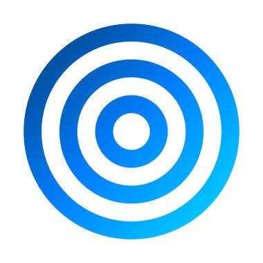 İşaret - Mavi degrade şeffaf, izole hedef - illüstrasyon vektör