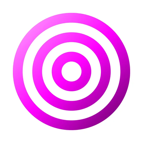 Целевой Знак Фиолетовый Градиент Прозрачный Изолированный Векторная Иллюстрация — стоковый вектор