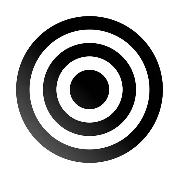Στοχεύστε Σημάδι Μαύρο Ντεγκραντέ Διαφανή Απομονωμένες Διανυσματικά Εικονογράφηση — Διανυσματικό Αρχείο