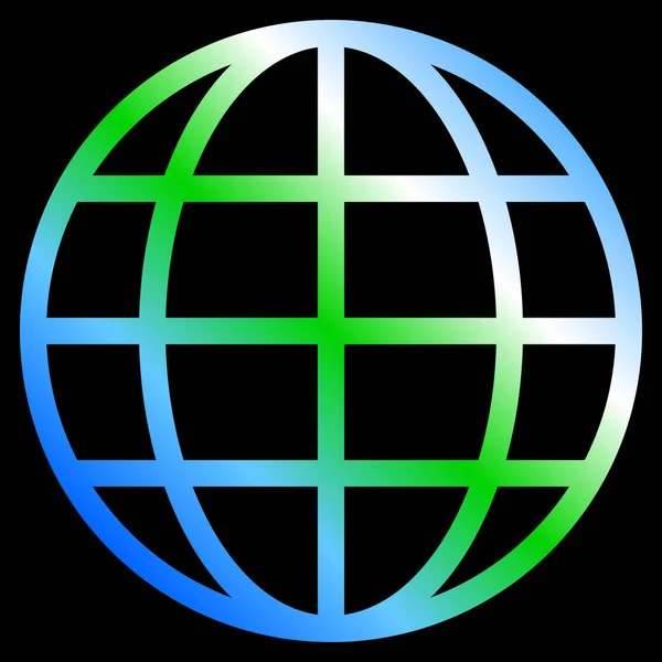 Globe Symbol Icon Earth Gradient Isolated Vector Illustration — Stock Vector