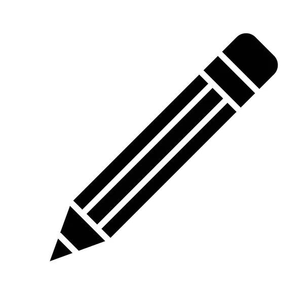 Icona simbolo matita - nero semplice, isolato - vettore — Vettoriale Stock