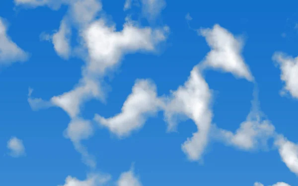 Cielo azul nublado - nubes blancas — Foto de Stock