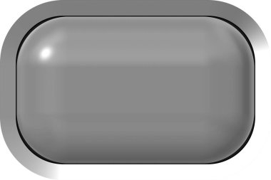 Web düğme 3d - gri parlak metal çerçeve, kolay ile gerçekçi 
