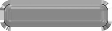 Web düğme 3d - gri parlak metal çerçeve, kolay ile gerçekçi 