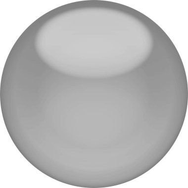 Web düğme izole 3d - gri parlak Küre,