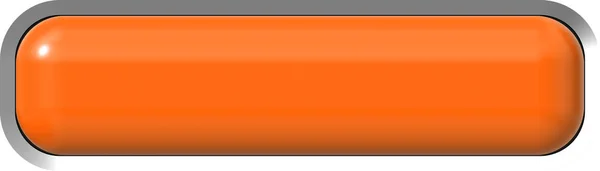 Web 3d - oranje glossy realistisch met metalen frame, gemakkelijk t knop — Stockfoto