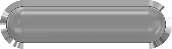 网页按钮 3d-灰色光泽逼真与金属框架, 易于 — 图库照片