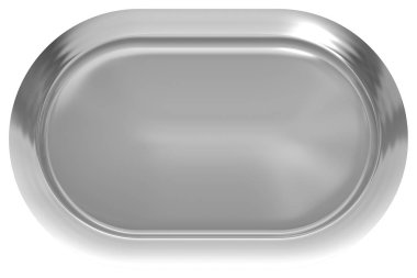Web düğme 3d - gri parlak metal çerçeve, kolay ile gerçekçi 